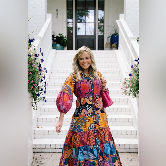 Farm Rio Button-Front Maxi Dress - Picture 6 of 11